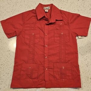 Young Boy's Red Guayabara Sz 8